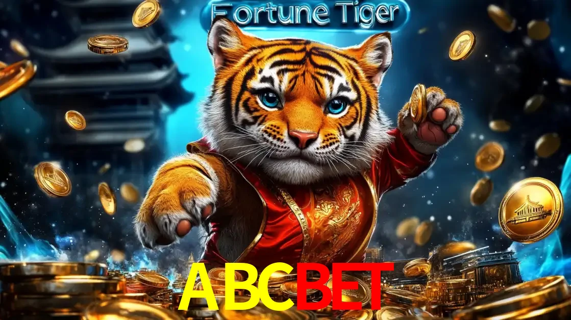 Imagem promocional do jogo de slot Fortune Tiger, com um tigre majestoso em traje tradicional cercado por uma fortuna em moedas de ouro, disponível agora no cassino ABCBET.