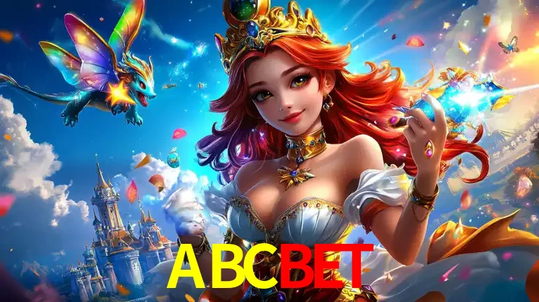 A princesa de um reino de fantasia mágico, com seu pequeno dragão, apresentando um mundo de prêmios encantados nos jogos de caça-níqueis do cassino ABCBET.
